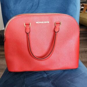 Michael Kors coral handbag